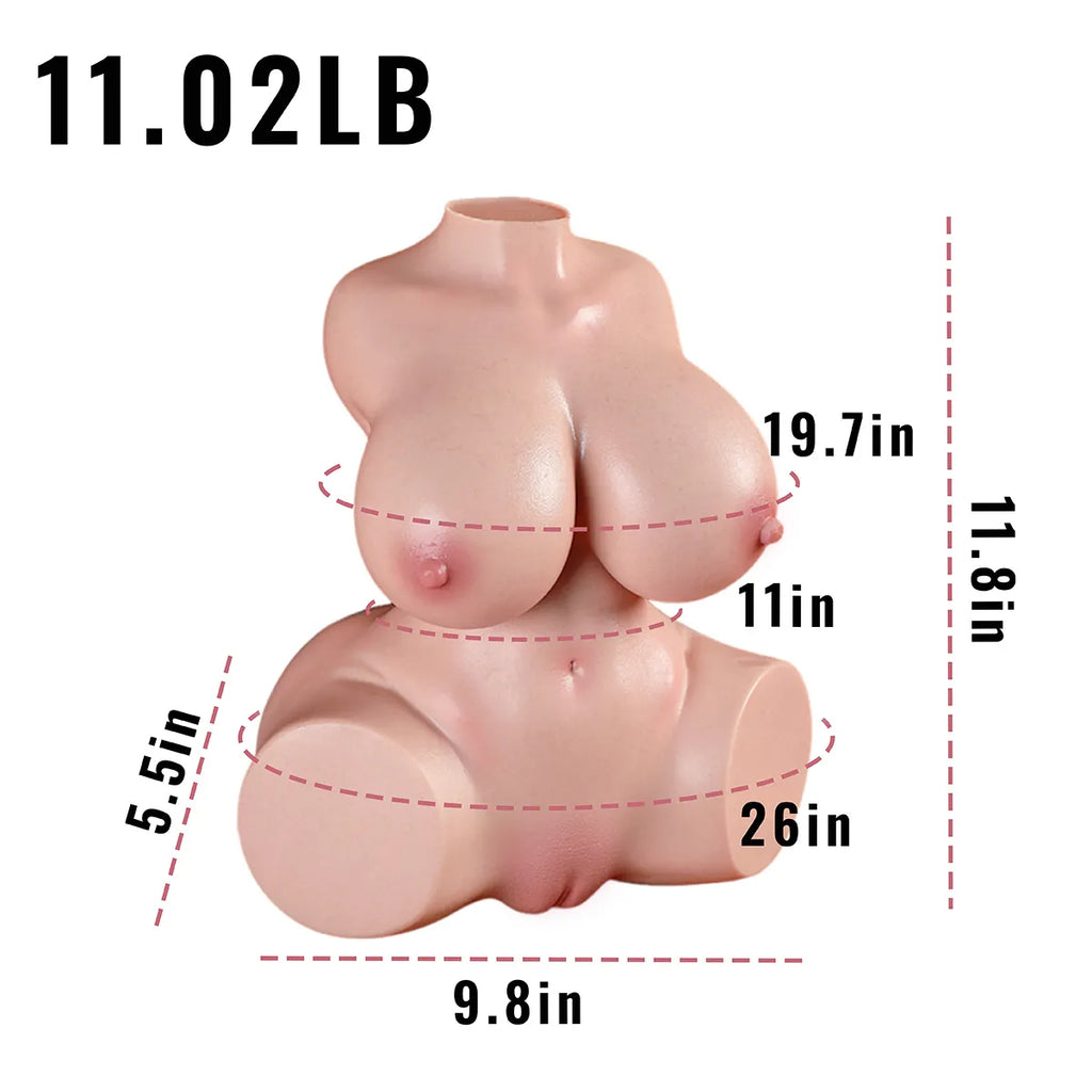 Bianca Hourglass Silicone Torso Sex Doll - product view 5